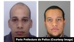 Chérif Kouachi, kiri, dan Said Kouachi, kanan.