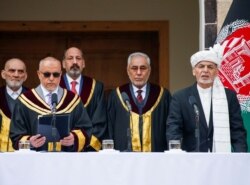 Pengambilan sumpah jabatan Presiden Afghanistan Ashraf Ghani di Kabul, Afghanistan, 9 Maret 2020.