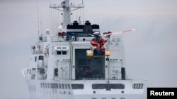 Kapal Penjaga Pantai Korea Selatan.