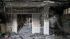 A picture obtained from the Iranian Mizan News Agency, Oct. 16, 2022 shows damage caused by a fire in the notorious Evin prison, northwest of the Iranian capital Tehran.