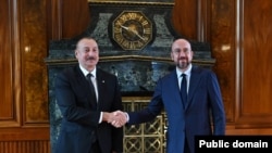 İlham Əliyev və Şarl Mişel (Rəsmi foto)