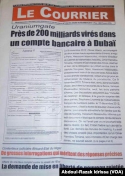 Le Courrier a révélé l'affaire en février 2017. (VOA/Abdoul-Razak Idrissa)