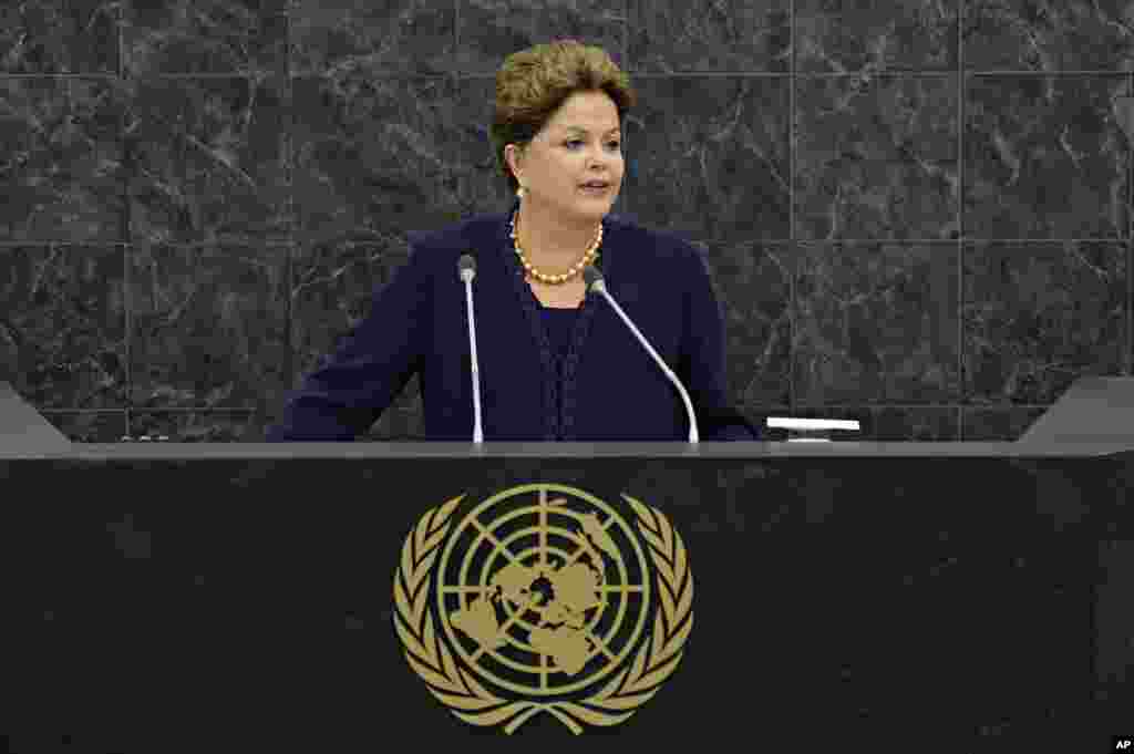 Braziliya rahbari Dilma Russeff 