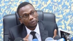 Le ministre de la santé, Benjamin Hounkpatin à Cotonou, au Bénin, le 24 mars 2020. (VOA/Ginette Fleure Adandé)