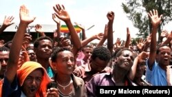 Manifestation de soutien à la coalition d'opposition Medrek, Oromia, le 15 mai 2010. 