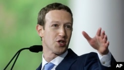 FILE - Facebook CEO Mark Zuckerberg.