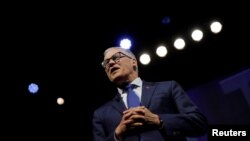 លោក Jay Inslee ចូលរួមពិភាក្សានៅក្នុងវេទិកា «We the People‍» ក្នុង​រដ្ឋធានីវ៉ាស៊ីនតោន កាលពីថ្ងៃទី១ ខែមេសា ឆ្នាំ២០១៩។