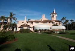 FILE - President Donald Trump's Mar-a-Lago estate is seen in Palm Beach, Fla., Dec. 24, 2017.