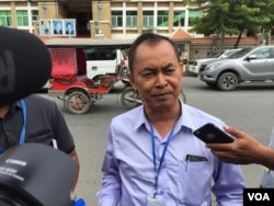 Yi Soksan, ADHOC official tells journalist after left the municipal court on August 27, 2018.