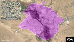 Map and location of Mosul University