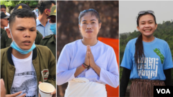 រូបឯកសារផ្គុំ៖ លោក​ ថុន រដ្ឋា​ កញ្ញា​ ឡុង គន្ធា និង​កញ្ញា ​ភួន កែវរស្មី​ ​ជា​សកម្មជន​បរិ​ស្ថាន​នៃ​ចលនា​មាតា​ធម្មជាតិ។