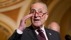 Senate Majority Leader Chuck Schumer of N.Y., speaks during a news conference after the weekly Democratic policy luncheon on Capitol Hill in Washington, Dec. 7