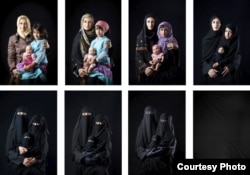 Boushra Almutawakel, a photographer from Yemen who wears a headscarf, opposes extreme covering because it makes women disappear. (International Museum of Women)