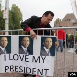 Salah satu poster mendukung Partai Demokrat.