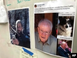 Messages are shown on a bulletin board at The Neighborhood Church in Chico, Calif., Nov. 13, 2018.