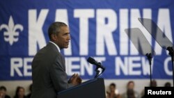 Predsednik Barak Obama govori o obnovi Nju Orleansa tokom posete tom gradu