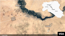 Boukamal, Suriah dan al-Qaim, Irak.