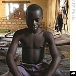 Recruited child soldier in the Democratic Republic of Congo