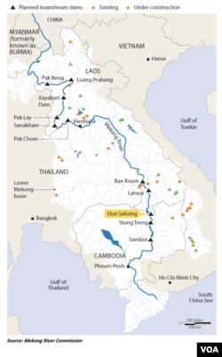 ផែនទីទន្លេមេគង្គ