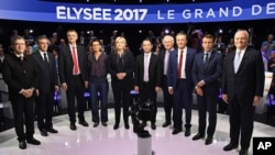 Одинадцять кандидатів перед теледебатами у четвер увечері.