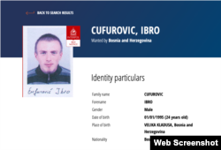 Interpolova potjernica za Ibrom Ćufurovićem