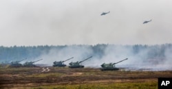 Russia and Belarus taking part in military exercises Zapad in Borisov, Belarus, September 20, 2017.