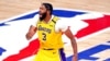 NBA: Lakers Boukante Anthony Davis nan Dallas Pou Luka Doncic