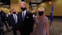 Kandidati demokrat Joe Biden me bashkëshorten Jill Biden