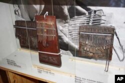 Part of an exhibition to pay tribute to Hugh Tracey and African music contains glass cases filled with ancient instruments he collected (Photo: Darren Taylor)