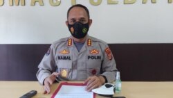 Kabid Humas Polda Papua, Kombes Pol Ahmad Mustofa Kamal memberikan keterangan tentang insiden baku tembak dan pembakaran. (Foto: Courtesy/Polda Papua)