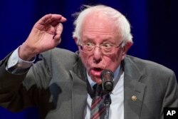 In this Nov. 27, 2018, photo, Sen. Bernie Sanders, I-Vt., speaks about his new book, 'Where We Go From Here: Two Years in the Resistance' in Washington.