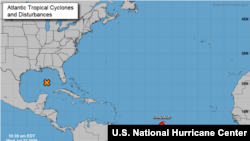 Badai tropis Gonzalo di Lautan Atlantik, 22 Juli 2020. (Credit: U.S. National Hurricane Center)