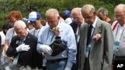 지난달 6월 24일 서울에서 열린 한국전 발발 63주년 기념행사에 참석한 한국전 참전 미군 장병들. (자료사진)