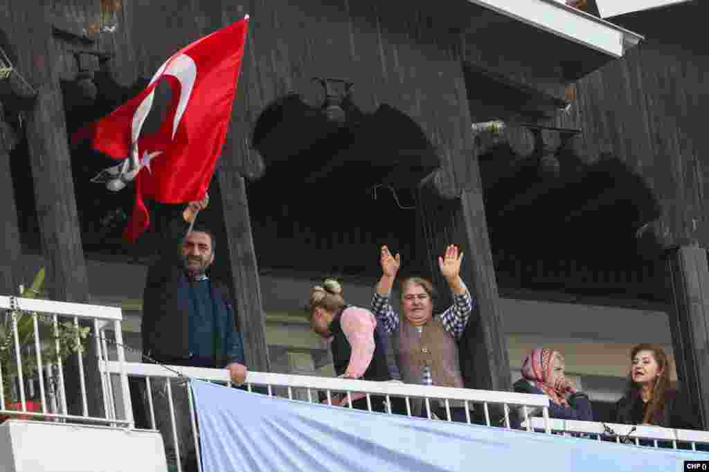 Turkey's main opposition party CHP leader Kilicdaroglu is holding a rally in Mersin, Turkey