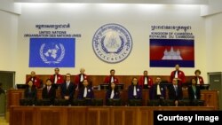 FILE - The courtroom of the Khmer Rouge tribunal during verdict session of the Case 002/01. (Courtesy Image of ECCC)