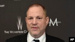 FILE - Harvey Weinstein arrives at The Weinstein Company and Netflix Golden Globes afterparty in Beverly Hills, Calif., Jan. 8, 2017. 