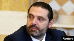 Saad al-Hariri, mantan PM Lebanon yang kini kembali menjadi calon kuat untuk menduduki posisi tersebut, Istana Baabda, Lebanon, 21 Oktober 2019. (Foto: REUTERS/Mohamed Azakir)