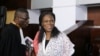 L'ancienne première dame de Côte d'Ivoire, Simone Gbagbo, en compagnie de son avocat Me Rodrigue Dadjé à Abidjan, le 31 mai 2016.