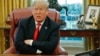 Presiden AS Donald Trump berbicara dalam sebuah pertemuan di Ruang Oval di Gedung Putih di Washington, 10 Oktober 2018.
