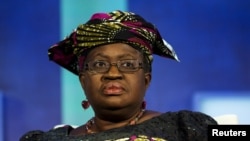 La candidate pour la présidence de l'OMC Okonjo-Iweala, ancienne ministre des finances du Nigeria et ancienne No.2 à la Banque mondiale. REUTERS/Lucas Jackson/archives 