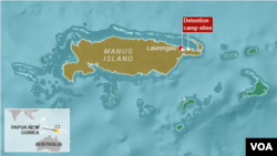 Tempat Penahanan di Pulau Manus, Papua Nugini.