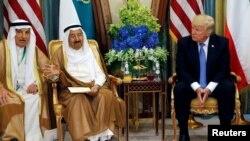 Emir of Kuwait Sabah Al-Ahmad Al-Jaber Al-Sabah meets with U.S. President Donald Trump in Riyadh, Saudi Arabia, May 21, 2017. 