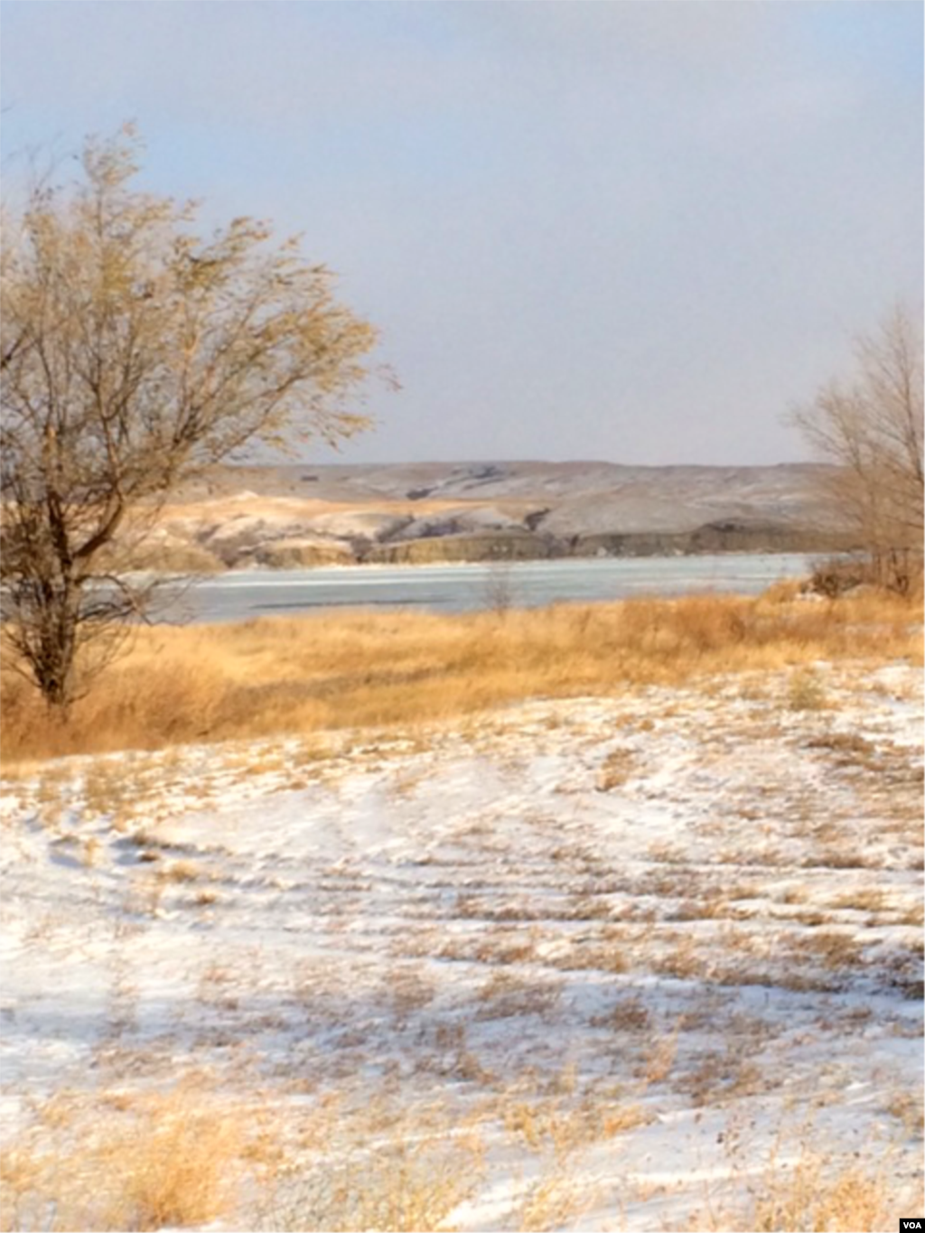 Cannon Ball, North Dakota, Dec. 1, 2014. (Aru Pande/VOA)